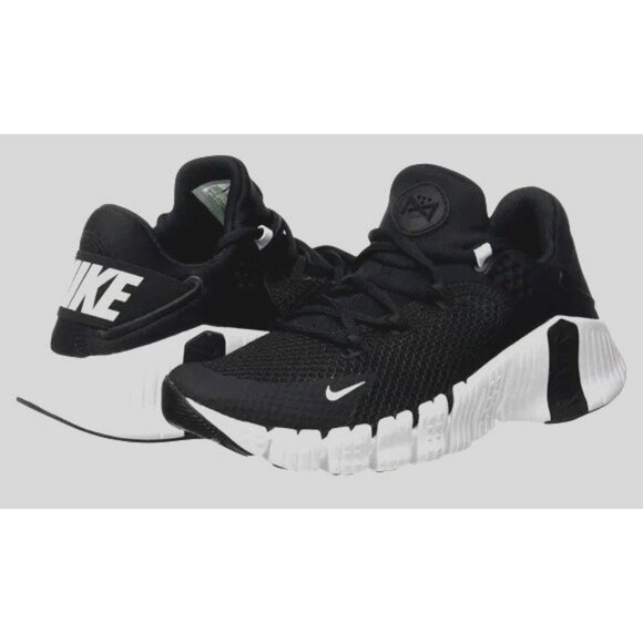 Nike Mens Free Metcon 4 Training Shoes Black/White Lightweight‎ Mesh Size 10 - Picture 1 of 13